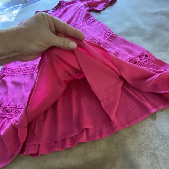 Kate & Sam Vibrant Barbie Pink Swing Dress SZ XXL - Picture 7 of 9